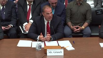 David Grusch at the 2023 House UAP hearing
